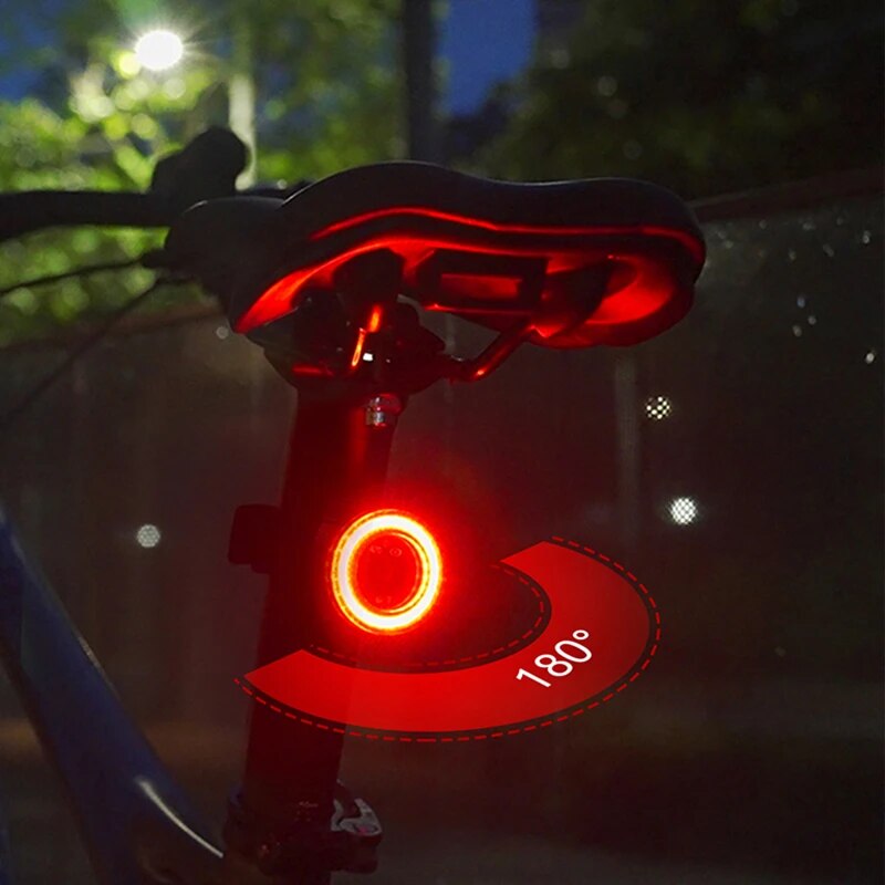 Luz trasera de bicicleta inteligente Luz de freno trasera Impermeable USB  recargable Luz trasera de MEROCA Luz de la bici