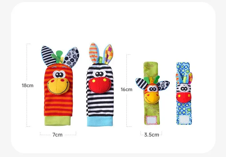 0-12 Months Baby Rattle Socks